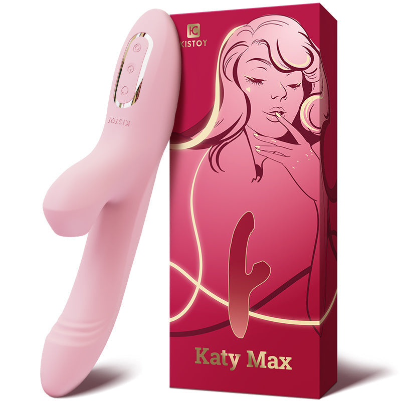 KISSTOY Katy Max Rotation & Suction Rabbit Vibrating Dildo-0