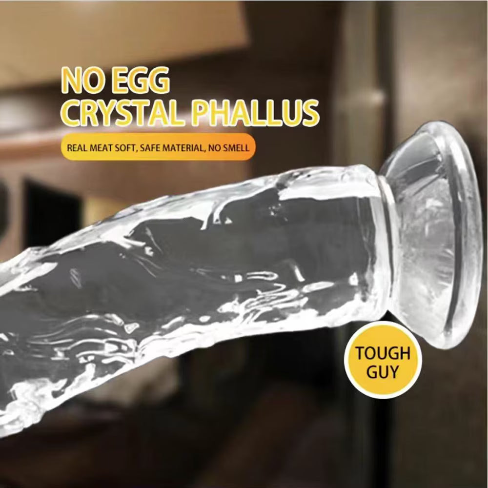 Crystal TPE Suction Cup Dildo