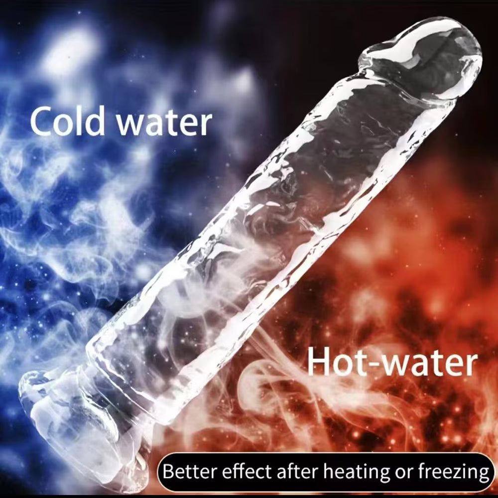 Crystal TPE Suction Cup Dildo