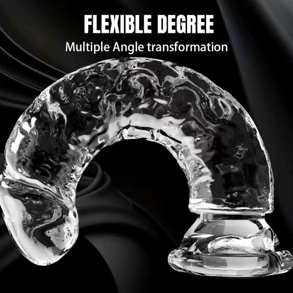 Crystal TPE Suction Cup Dildo