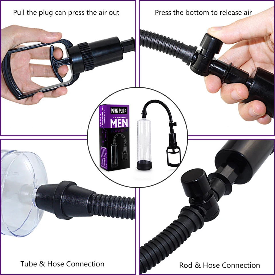 Penis Pump Vacuum Extender with 3 Sleeves-4